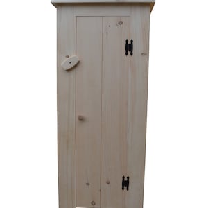 Jelly Cupboard Made of Unfinished Pine Wood and Ready to Be