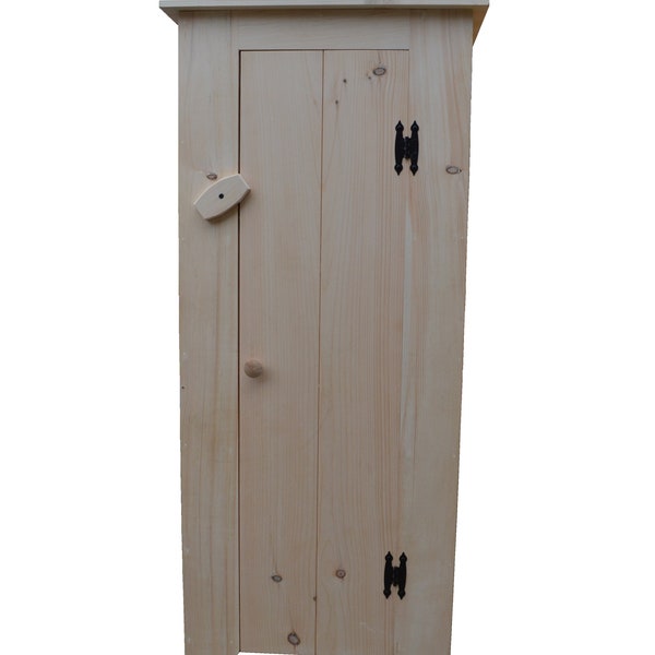 Jelly Cupboard made of Unfinished Pine Wood and ready to be Finished to match your Country Primitive Farmhouse Decor Kitchen Pantry