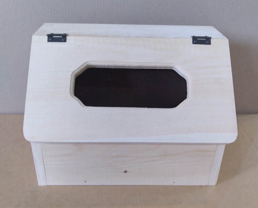 Handcrafted Amish Pine Bread Box: Rustic Farmhouse Kitchen Storage ...