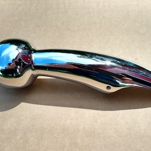 Elegant Chrome Minto Walking Stick with Hame Handle - Equestrian-Inspired