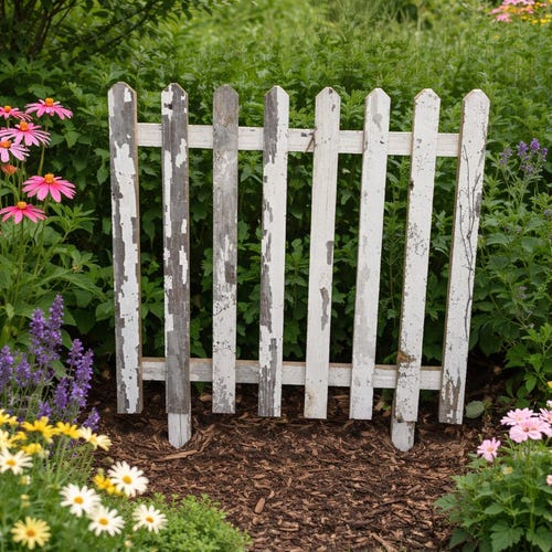 Rustic Reclaimed Barn Wood Picket Fen...