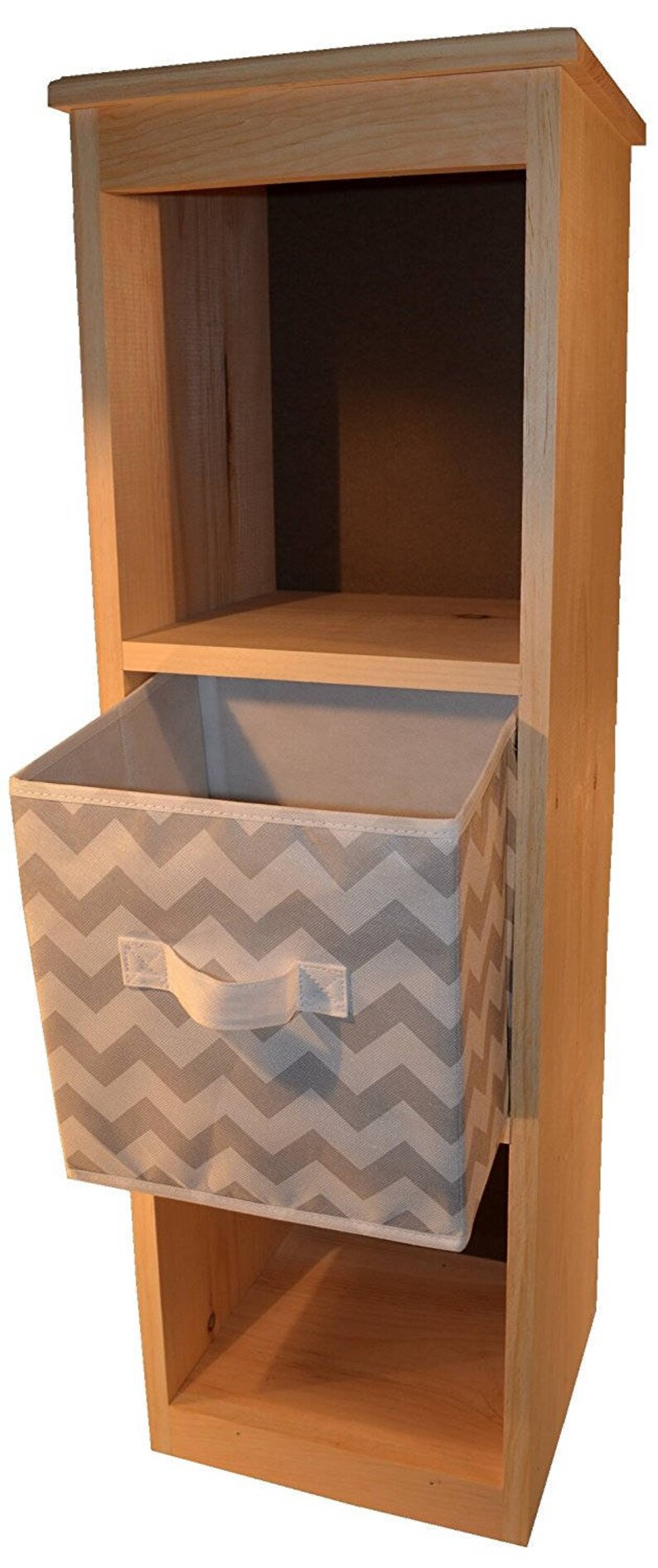 Unfinished Solid Pine Wood 3 Hole Cube Storage Organization Etsy
