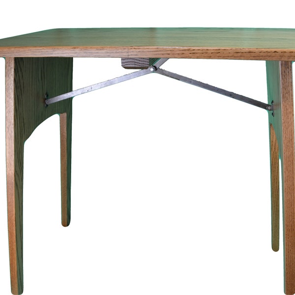 Fireside Finished Solid Oak Folding Table Handcrafted in the USA This Folding Oak Table Is a Must Have for Any Sewing Room or use as TV tray