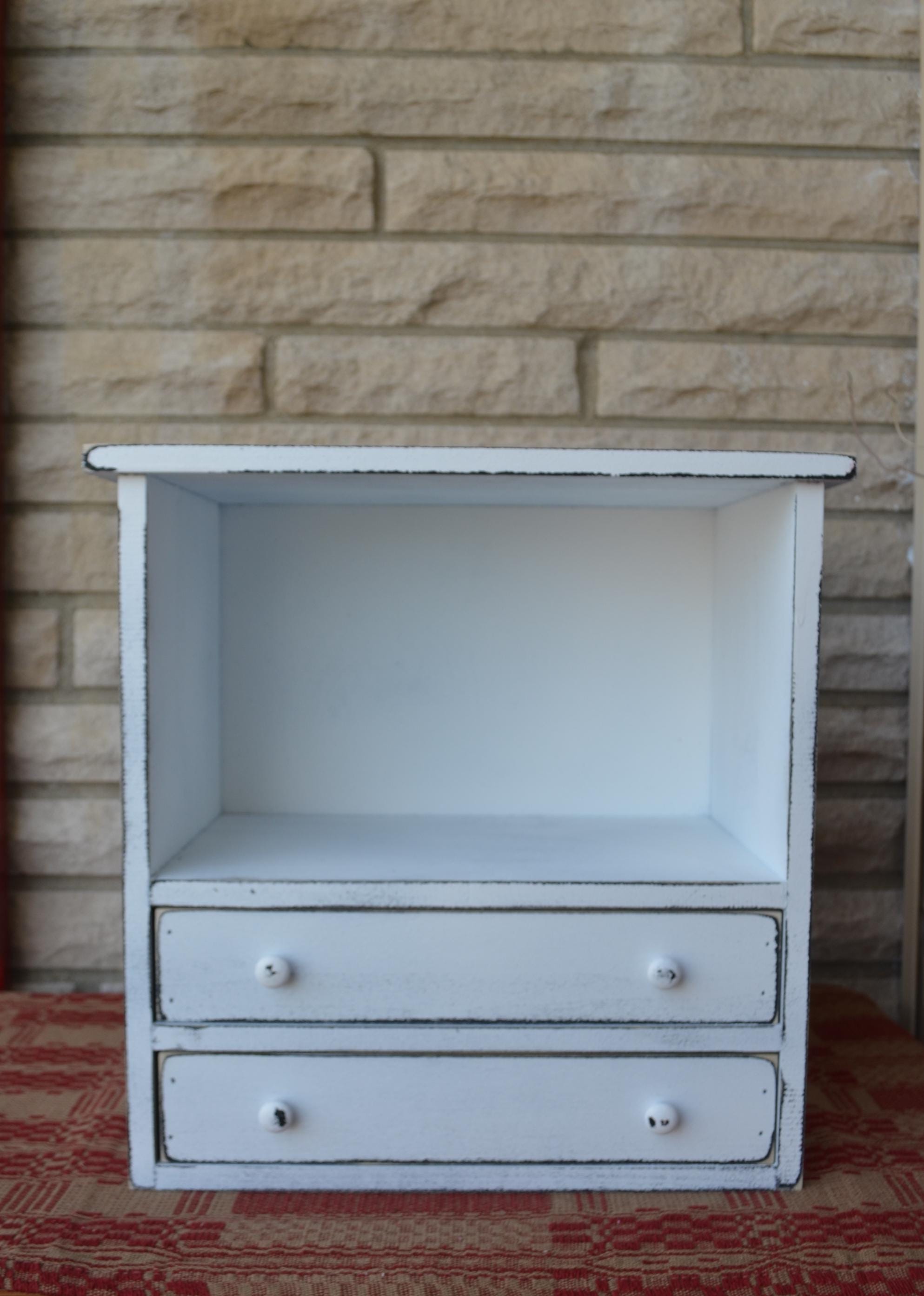 Rustic Tabletop Cabinet: Space-saving Jewelry Box With Drawers ...