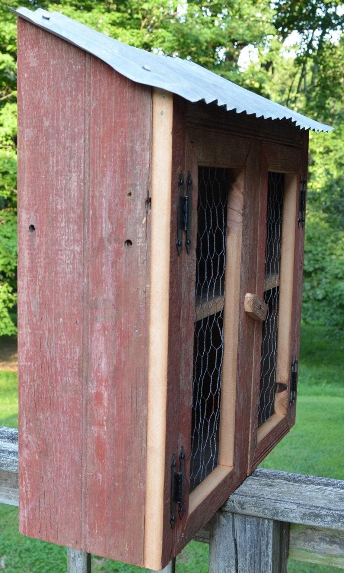 Chicken Coop Wall Storage Display Made of Barn Wood Etsy