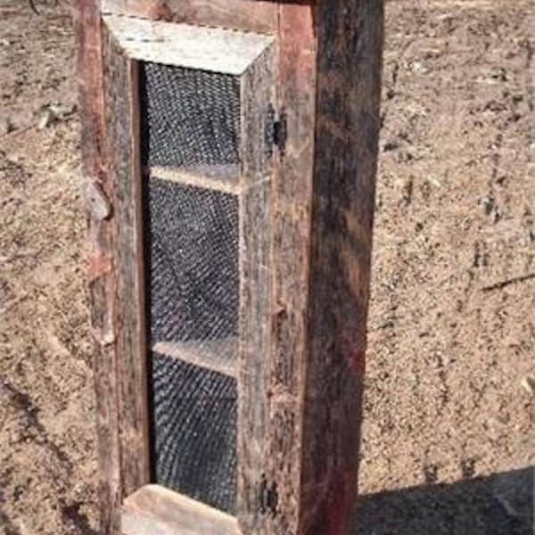 Amish Handmade Large Country Barn Wood Storage Cabinet Cupboard Very Rustic