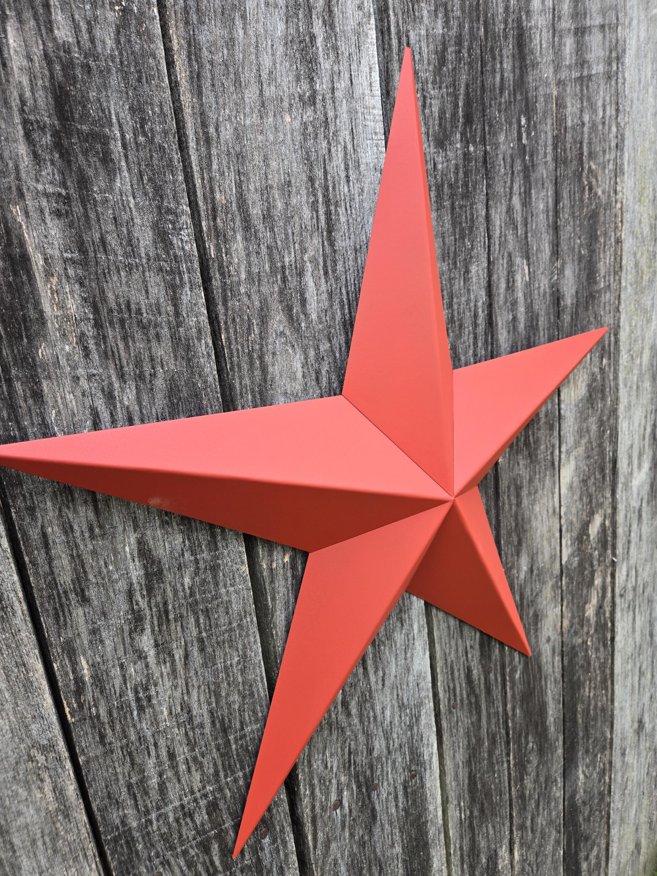 53 Inch Painted Metal Tin Barn Star - Assembly Required