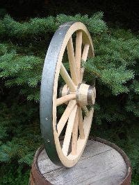 Heavy Duty Cannon Wheel or Western Wagon Wheel With ASH Hub Sizes (24", 30" , 36" , 38" , 42" and 48")