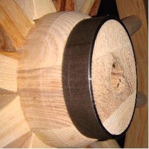 Amish Handcrafted 30 Inch x 1 Inch Steam Bent Hickory Wood Western Wagon Wheel image 3