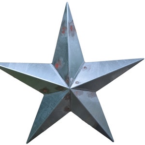 96&quot; Unfinished Unpainted Galvanized Metal Barn Star