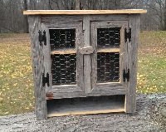 Amish Handmade Primitive Rustic Decor Barn Wood Medicine Cabinet