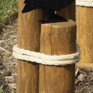 Amish Handmade Nautical Sea Side Small Pier Post Decoration With Rope 