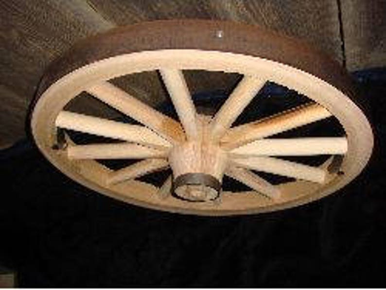 36 Inch x 2 Inch Steam Bent Hickory Wooden Western Wagon Wheel | Etsy