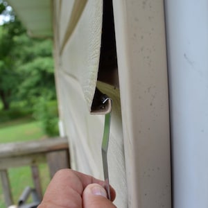Galvanized Metal Siding Hook Short or Long vinyl siding to prevent the need for nails that damage siding