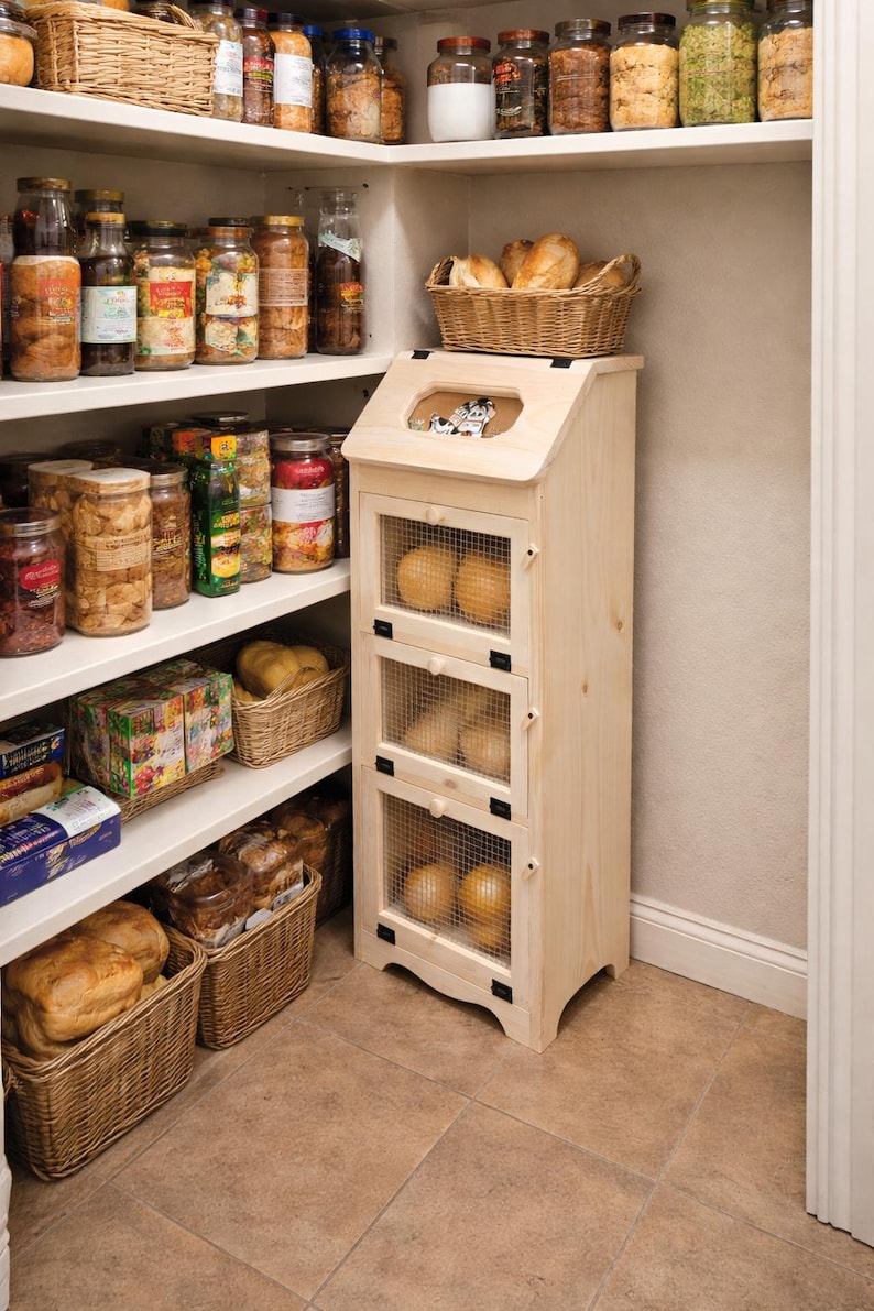 Amishwares Bread Box with Vegetable Bin