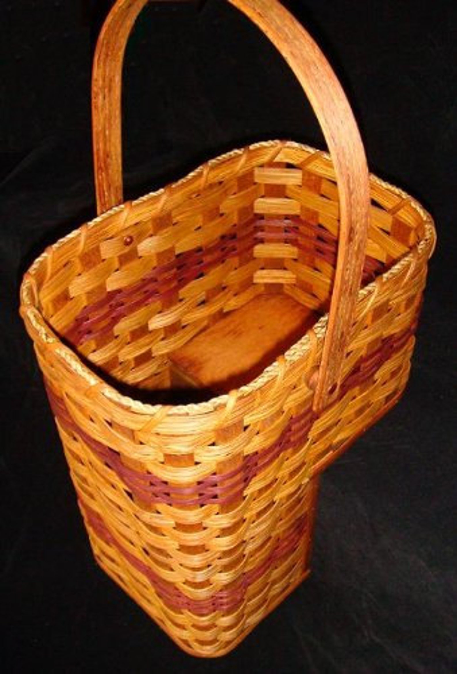 Small 7 Amish Made Stair Step Basket Etsy