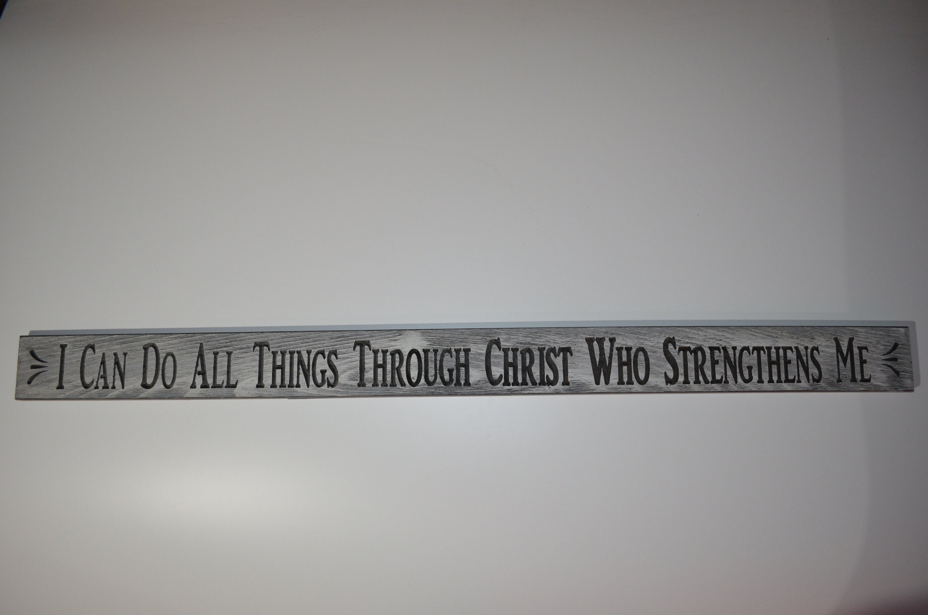 I can do all things through Christ who strengthens me - floral faith sticker