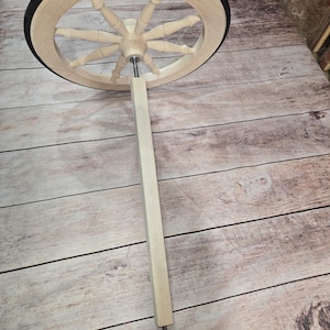 Handcrafted Amish Tea Cart Replacement Wheel Axle for Rustic Country Décor and Heirloom Furniture