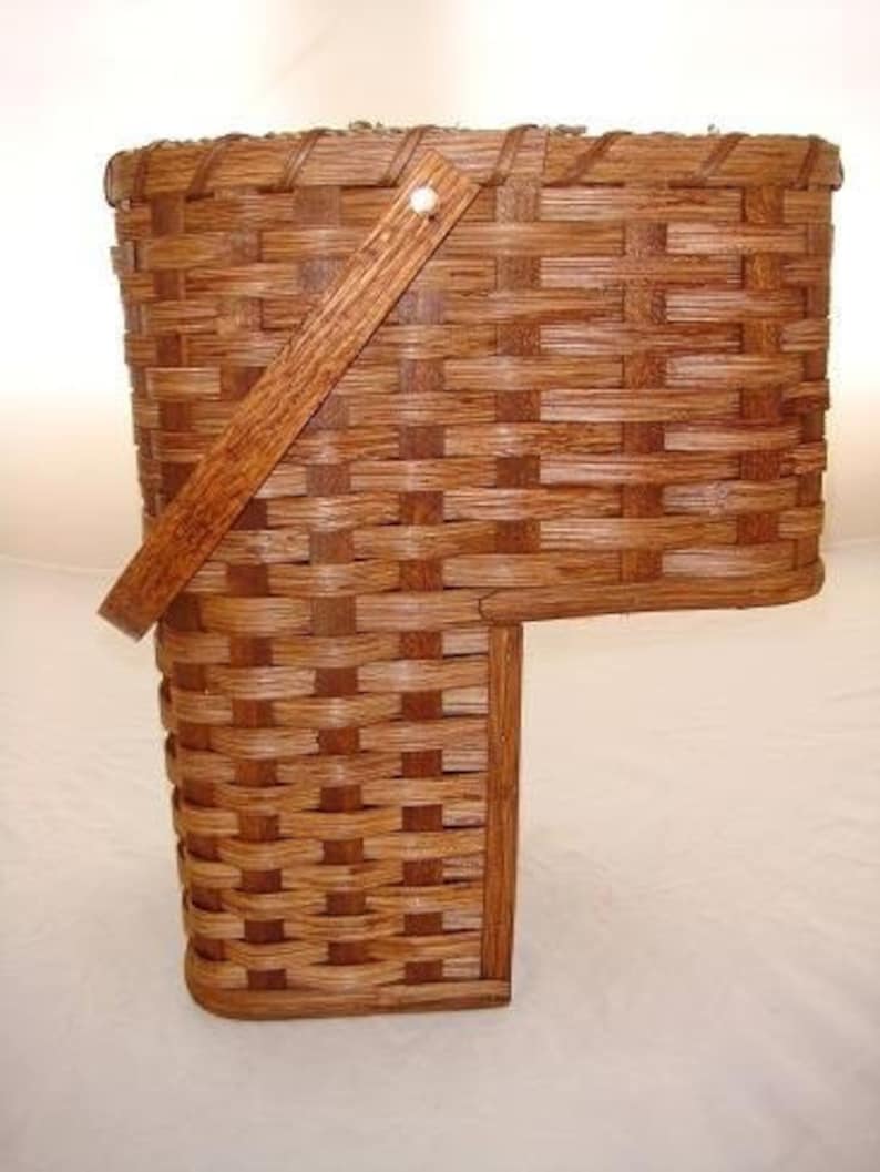 Amish Handmade Large 9 Inch Stair Step Basket Etsy