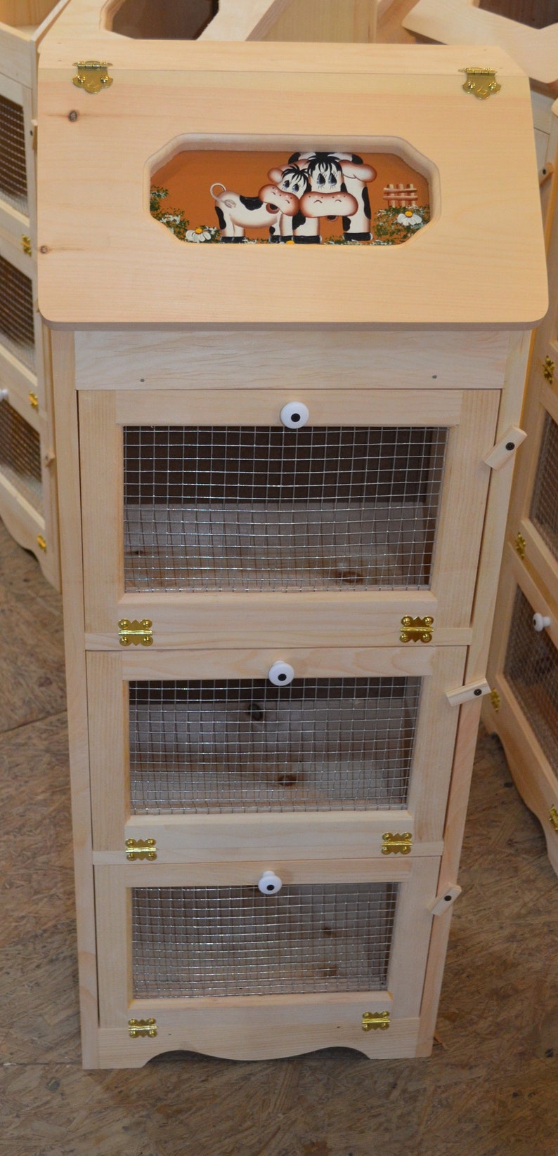 Amishwares Bread Box with Vegetable Bin - Thumbnail 2
