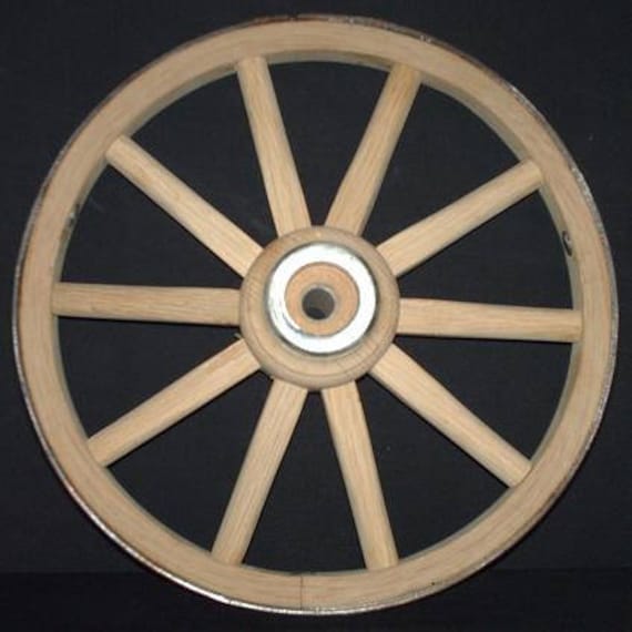 Amish Handcrafted Steam Bent Hickory Wood Wagon Wheel or Cart Wheel Etsy