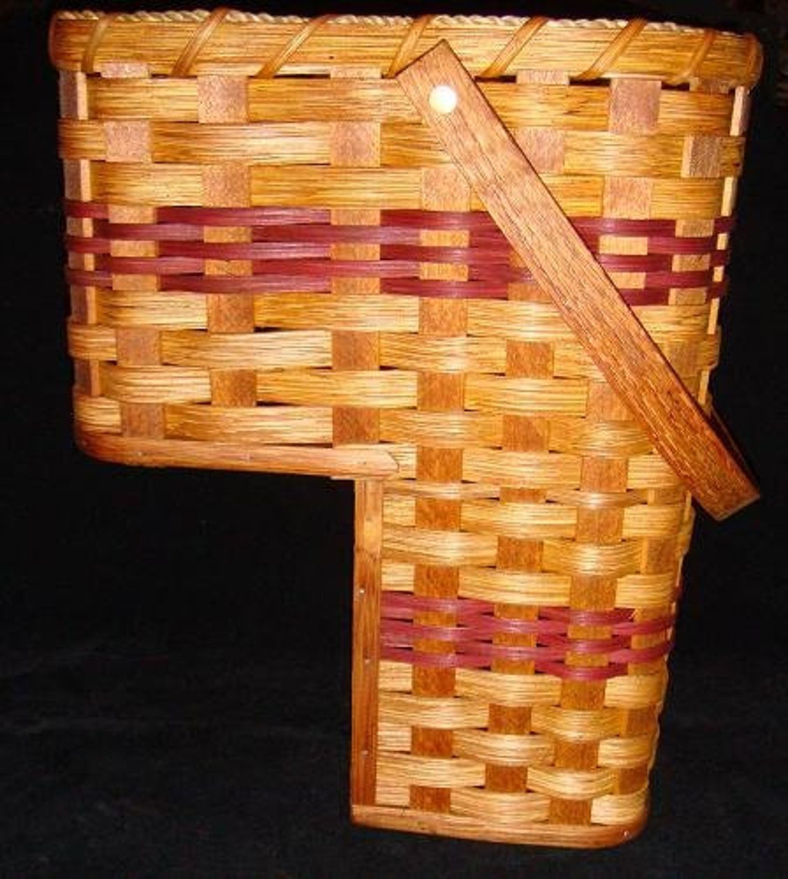 Small 7 Amish Made Stair Step Basket Etsy