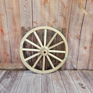 24 x 1 inch Amish Country Collectible Handmade Steam Bent Hickory Wagon Wheel
