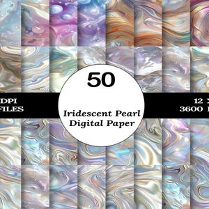 Carta digitale senza giunte perlata iridescente, carta digitale, modelli di carta, carta per scrapbooking, modelli senza giunture, PNG luccicante, uso commerciale