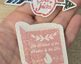 Once Upon a Broken Heart Stickers! | ouab, ballad of the archer and the fox, evajacks stickers!