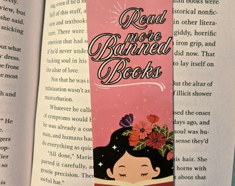 Read More Banned Books Bookmark. | read banned books, 'resist' bookmark!