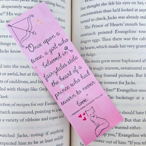 Once Upon a Broken Heart, The Ballad of Never After, A Curse For True Love Bookmark | OUABH Sparkly bookmark!
