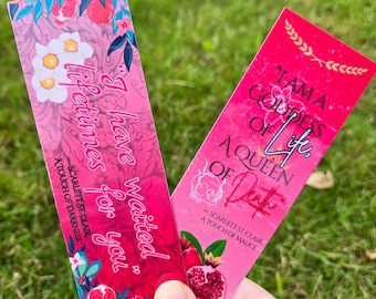 Touch of Darkess, Touch of Malice, Bookmarks. | Hades & Persephone, Scarlett St Clair books, touch of chaos, touch of ruin