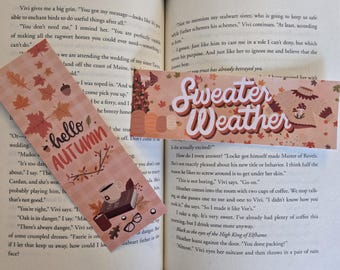 Fall bookmarks! | autumn bookmarks. sweater weather, hello autumn!
