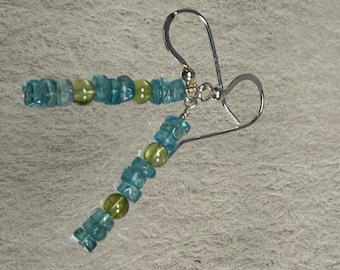 Apatite and Peridot Earrings