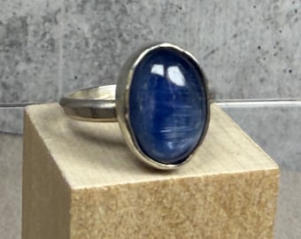 Sterling Silver Kyanite Ring US 6 3/4
