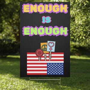 Political Protest Plastic Yard Sign, Anti Trump, Save Democracy, Liberal Democrat, Resist, Resistance, Political Activism, Election Season