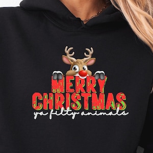 Christmas Movie Quotes Hoodie, Funny Ugly Sweater Pullover, Unisex Sweatshirt Gift, Home Alone Holiday Apparel, Xmas Jumper