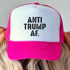 Trucker Cap for Political Rights Activists, Anti Trump Hat, Protest Gear, Resist Movement, Activism Apparel Liberal Accessories Freedom
