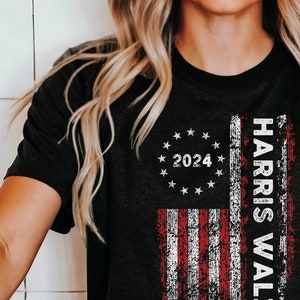 Harris Walz 2024 Election Shirt, Kamala Harris, Tim Walz, Vote Blue, Kamala Rally Shirt, Gifts for Democrats, Kamala Shirt, Madam President