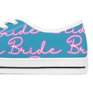 Bride Low Top Sneakers, Bachelorette Party Shoes, Something Blue Wedding Sneakers, Bride Tribe Sneakers, Bridal Party Shoes, Wedding Shower