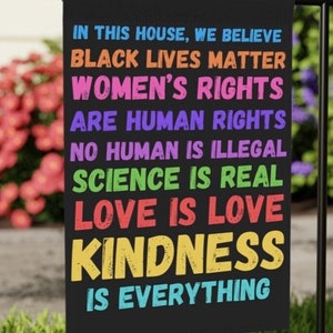 Garden Banner, LGBTQ Rights Activists Flag, Rainbow Equality Home Decor, House Banner Wall Art, Pride Protest Gear, Outdoor Decoration