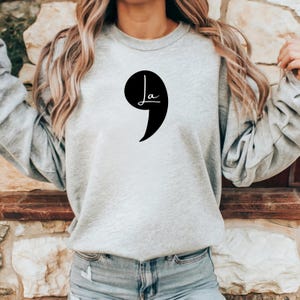 Kamala Harris 2024 Election Sweatshirt, Comma La Sweatshirt, Kamala Harris Madam President, Harris Walz, Minimalist SweatShirt, Elect Kamala