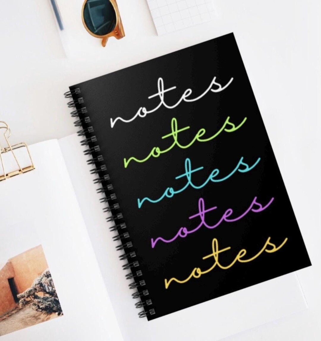 Spiral Notebook, Cute Bright Colors Journal, Teacher Appreciation Gifts ...