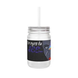 Inspirational Mason Jar, Sip & See Motivational Drinkware, Unique Gifts for Her, Home Decor, Positive Quotes