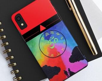 Couple in Love Tough Phone Cases - Sky Gazing Zodiac Astrology Colourful, Love Phone Cases, Tough Cases, Protective Phone Covers, Unique