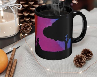 Mug, Love Couple Colourfull Design - Valentine's Day Gift, Romantic Cup, Anniversary Present, Coffee Mug, Tea Cup