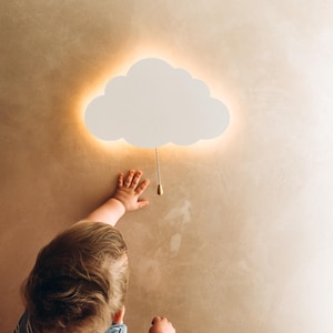 Cloud Night Light | Kids Room Decor | Nursery Wall Lamp | Soft LED Light