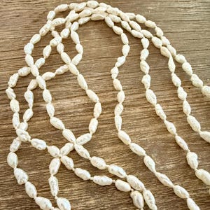 60&quot; Freshwater Rice Pearl Necklace