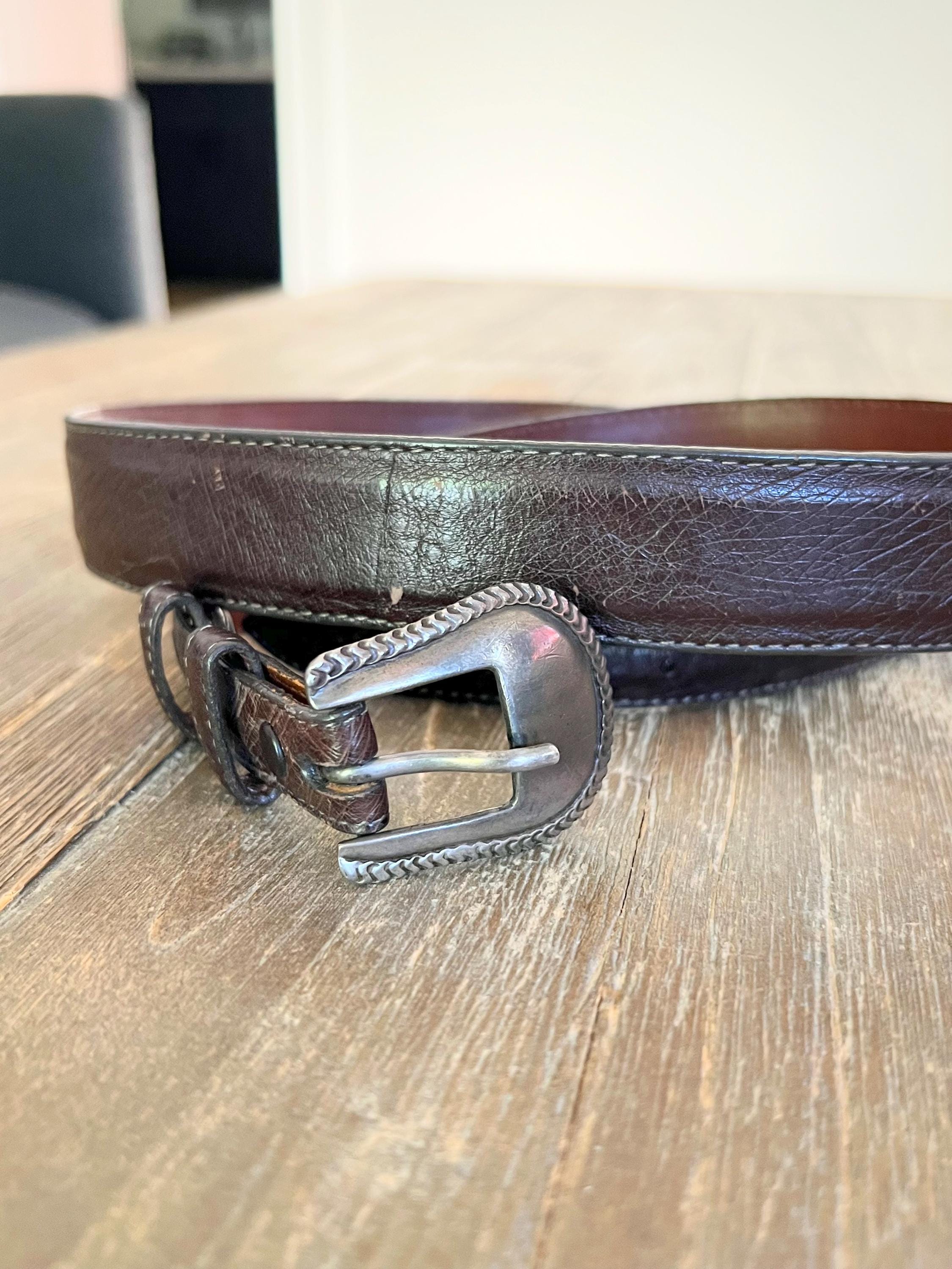 James Reid Sterling Silver ベルト　ジェームスレイド James Reid Ltd. Alligator & Sterling Silver Belt Pair