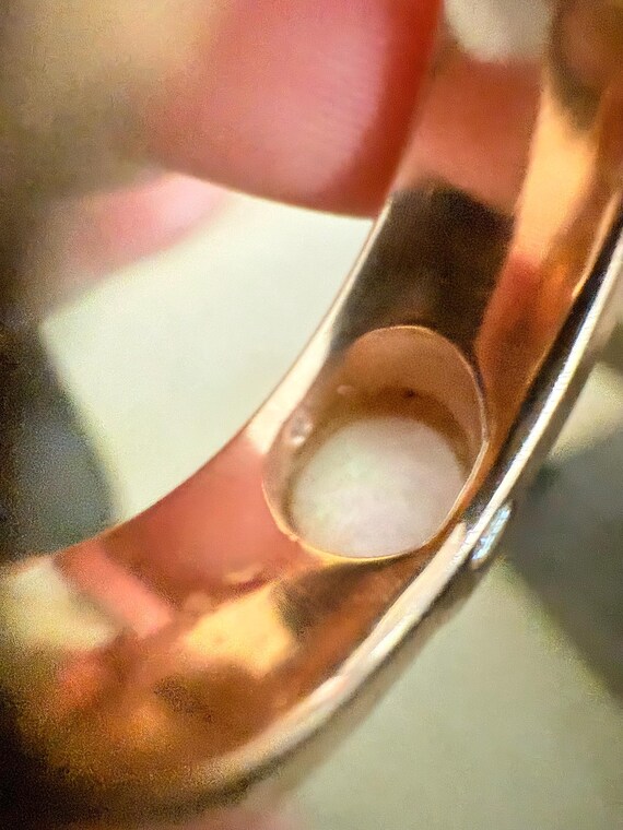 Diamond, Opal and Pearl Statement Ring - image 5